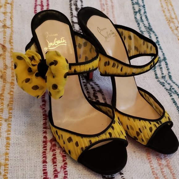 Christian Louboutin Shoes - 39 1/2 Christian Louboutin chiffon sandals